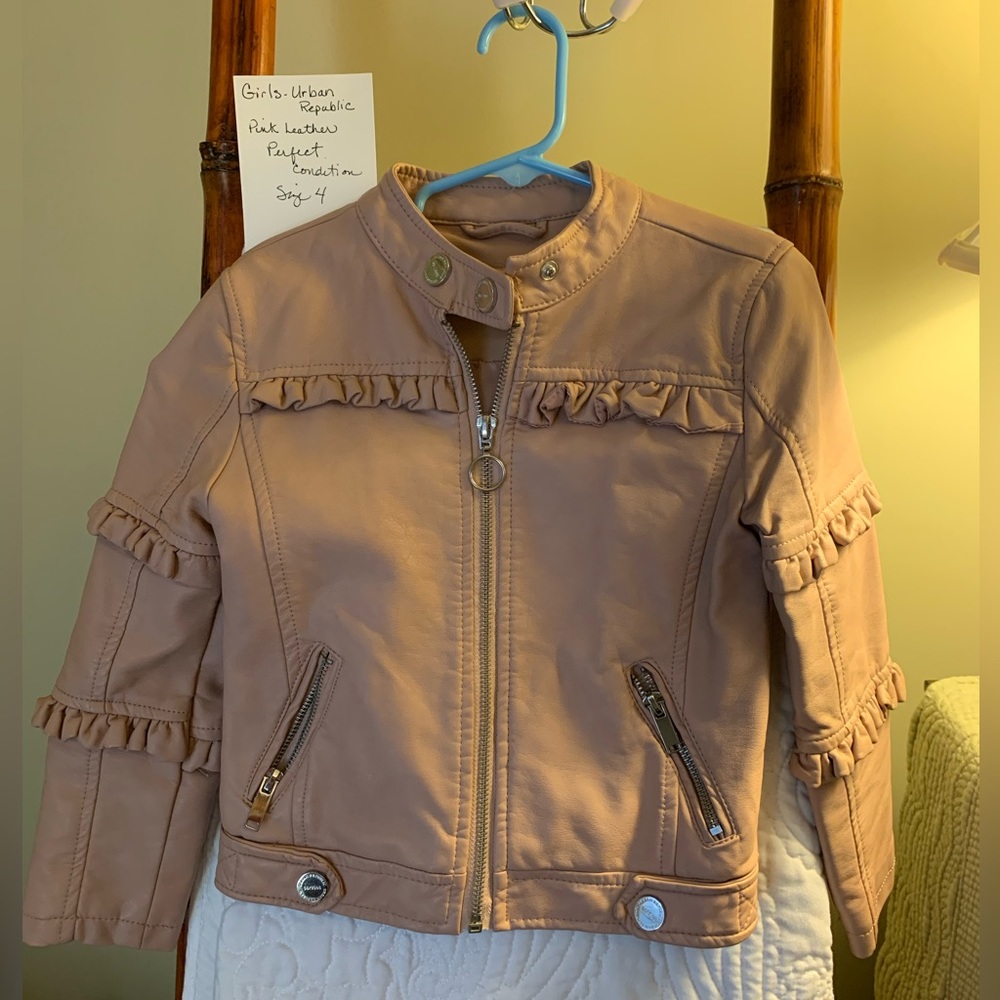 Girls - Urban Republic - Pink Leather Jacket